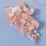 Pearls Flower Wedding Hair Accessories Headband for Women