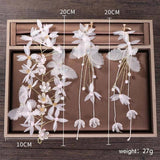 Bridal Butterfly Hairpins & Plume Earrings Set