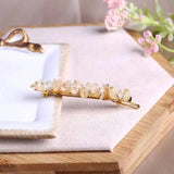 Natural Crystal Gravel Hair Clips Retro Beaded Hair Clips Punk Boho Jewelry