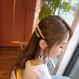 Natural Crystal Gravel Hair Clips Retro Beaded Hair Clips Punk Boho Jewelry