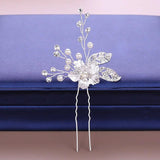 Wedding Crystal Pearl Hair pins Bridal Hair Accessories Women Hair Clip