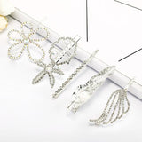 Flash Rhinestone Hairpins Star Fish Leaves Hair Clip Headwear Jewelry