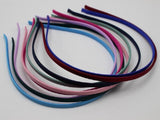 Mixed Metal Headband Covered Satin Hair Band 5mm