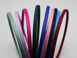 Mixed Metal Headband Covered Satin Hair Band 5mm