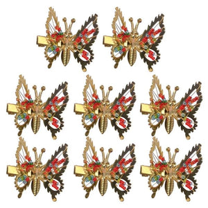 8Pcs Fluttering Hair Clip Barrettes Styling Jewelry