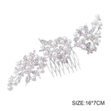 Wedding Hair Comb Rhinestone Pearl Bridal Hair Accessories