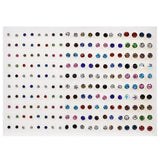 36 Pcs Colorful Rhinestone Crystal Stud Earrings Set for Women Girls