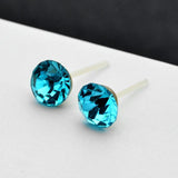 36 Pcs Colorful Rhinestone Crystal Stud Earrings Set for Women Girls