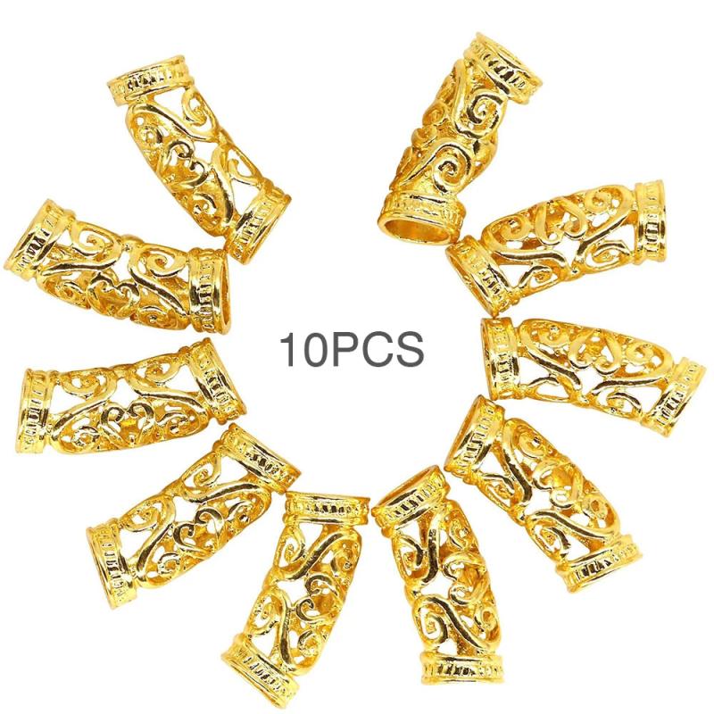 10 pcs Hair Braiding Ring DIY Hair Braid Beads Reggae Style Hair Jewelry