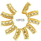 10 pcs Hair Braiding Ring DIY Hair Braid Beads Reggae Style Hair Jewelry