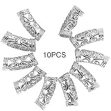 10 pcs Hair Braiding Ring DIY Hair Braid Beads Reggae Style Hair Jewelry