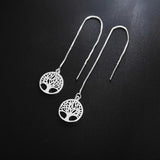 925 Sterling Silver TREE Charms Earrings Set for Women Wedding Party