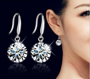 925 Silver Crystal Earrings - Twins Micro Set