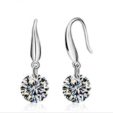 925 Silver Crystal Earrings - Twins Micro Set
