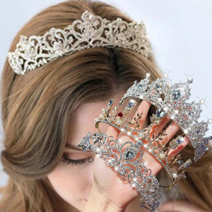 Crystal Rhinestone Bridal Crown Wedding Party Hair Jewelry