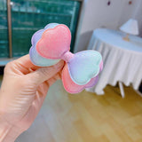 5PCS Unicorn Big Bow Hair Clip Girl Hair Jewelry Princess Top Clip
