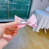 5PCS Unicorn Big Bow Hair Clip Girl Hair Jewelry Princess Top Clip