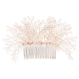 Pearl Flower Hair Comb European Style Tiaras Bride Headdress