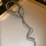 KAITIN Wings Hairpins with Tassel Rhinestones for Women