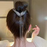 KAITIN Wings Hairpins with Tassel Rhinestones for Women