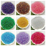 10MM AB Round Acrylic Beads Straight Hole Transparent Jewelry Making DIY