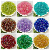 10MM AB Round Acrylic Beads Straight Hole Transparent Jewelry Making DIY