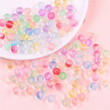 50pcs 8mm Double Jelly Round Acrylic Beads for Jewelry Making DIY