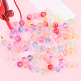 50pcs 8mm Double Jelly Round Acrylic Beads for Jewelry Making DIY