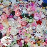 500pcs Mix Flower Pearl Beads Resin Flat Back Jewelry Crafts 3-20MM