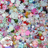 500pcs Mix Flower Pearl Beads Resin Flat Back Jewelry Crafts 3-20MM