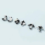 Exaggerated Hollow Out Moon Star Stud Earrings Set for Women