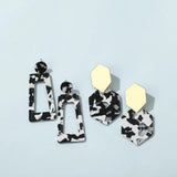 Exaggerated Hollow Out Moon Star Stud Earrings Set for Women