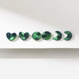 Exaggerated Hollow Out Moon Star Stud Earrings Set for Women