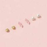 Acrylic Tassel Oval Earrings Set for Women
