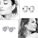 Stainless Steel Stud Earrings Men's Punk Earring Set