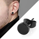 Stainless Steel Stud Earrings Men's Punk Earring Set