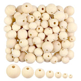 6-30mm Wooden Beads Natural Unfinished Eco-Friendly DIY Crafts Jewelry Making
