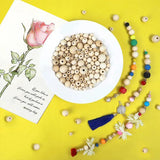 6-30mm Wooden Beads Natural Unfinished Eco-Friendly DIY Crafts Jewelry Making