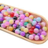 100-500Pcs 6-8mm Matte Acrylic Round Beads DIY Crafts Scrapbook Decoration
