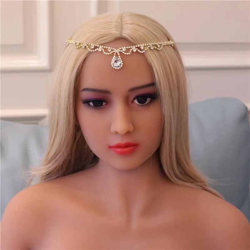 Crystal Bridal Head Chain Tiara Hair Jewelry for Women Rhinestone Forehead
