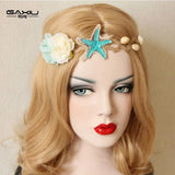 Beach Hair Jewelry Headbands Nature Shell Starfish Flow