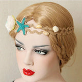 Beach Hair Jewelry Headbands Nature Shell Starfish Flow
