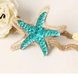 Beach Hair Jewelry Headbands Nature Shell Starfish Flow