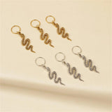 Vintage Snake Pendants Hairpins for Women Girls Hair Clips Ring Retro Charm