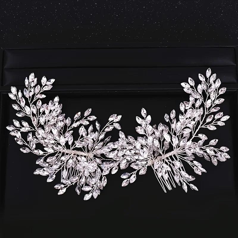 Rhinestone Hair Comb Bridal Headband Wedding Accessories Crystal
