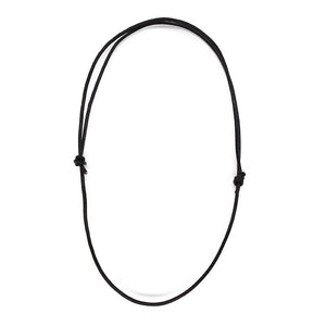 2x Leather Cord Sliding Knot Adjustable Choker Necklaces