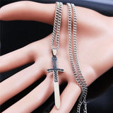 Viking Sword Pendant Necklace Classic Gothic Necklaces