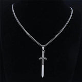 Viking Sword Pendant Necklace Classic Gothic Necklaces