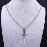 Viking Sword Pendant Necklace Classic Gothic Necklaces