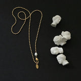 316L Stainless Steel Rice Pearls Necklace For Women